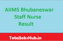 aiims bhubaneswar staff nurse result