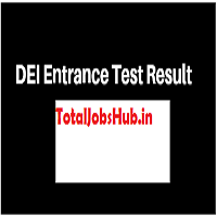 dei entrance exam result