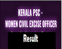 kerala women civil excise officer results