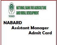 nabard assistant manager admit card