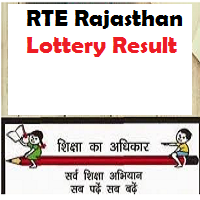 rte rajasthan lottery result