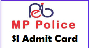 mp police si admit card