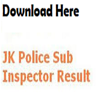 jk police si result