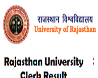 rajasthan university clerk result