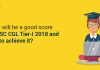 What will be a good score for SSC CGL Tier-I exam