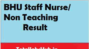 bhu staff nurse result