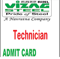 vizag steel plant technician admit card