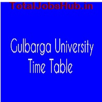 Gulbarga University Time Table