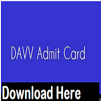 davv indore admit card