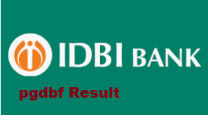IDBI Bank PGDBF Result