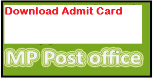 MP Post Office Admit Card