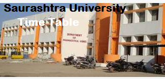 Saurashtra University time table