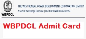 WBPDCL Admit Card