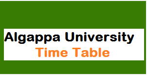 alagappa university exam timetable