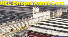 bhel bhopal admit card