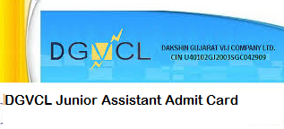dgvcl junior assistant admit card