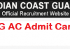 indian coast guard assistant commandant admit card