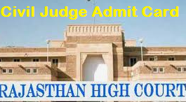 rajasthan high court civil judge admit card